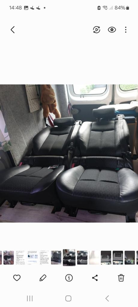 Comfortabele camperstoelen met gordels, Caravans en Kamperen, Ophalen of Verzenden, Gebruikt
