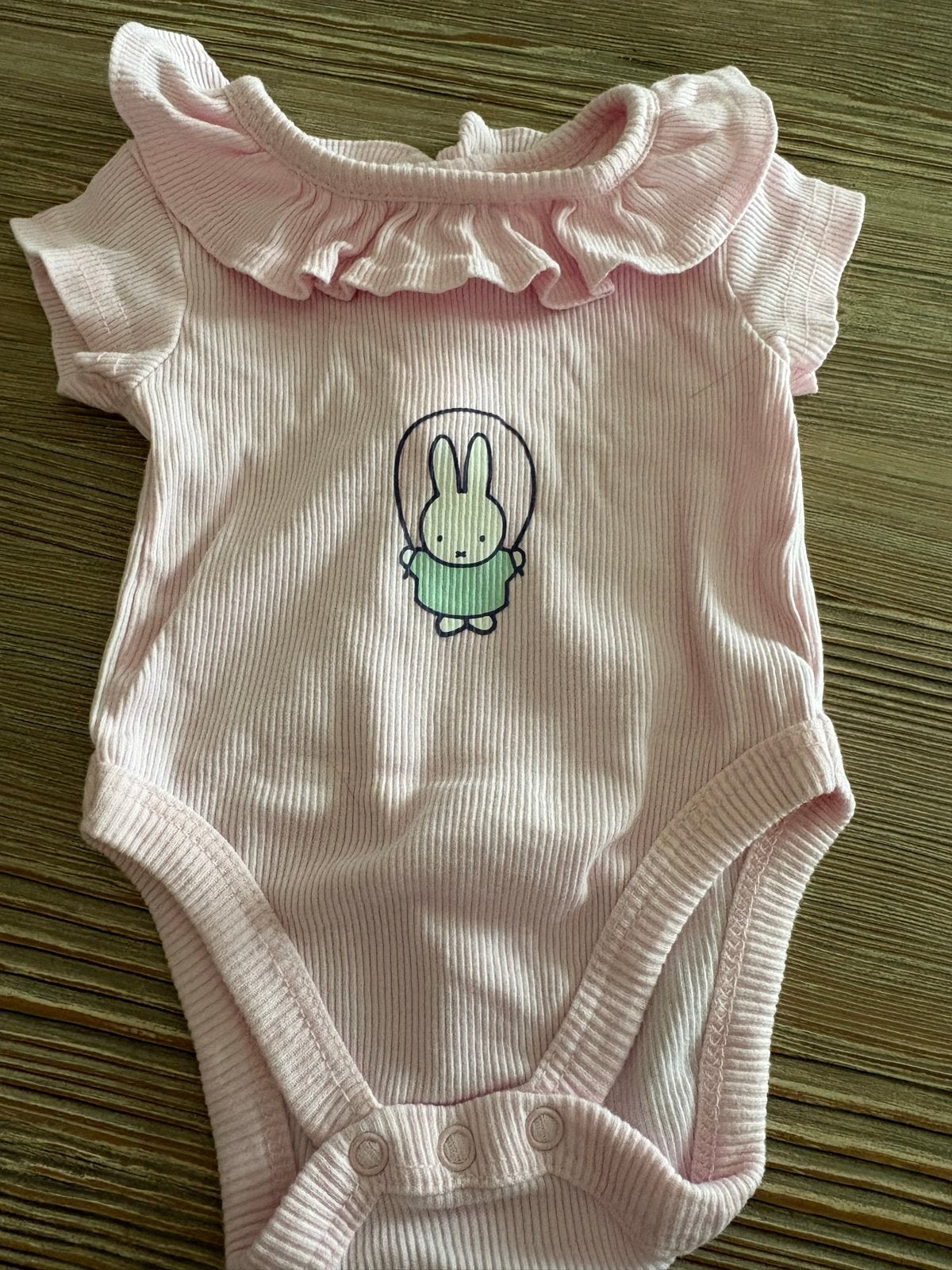 Roze Nijntje romper met kraagje - maat 56, Ophalen of Verzenden, Gebruikt, Meisje, Nacht- of Onderkleding