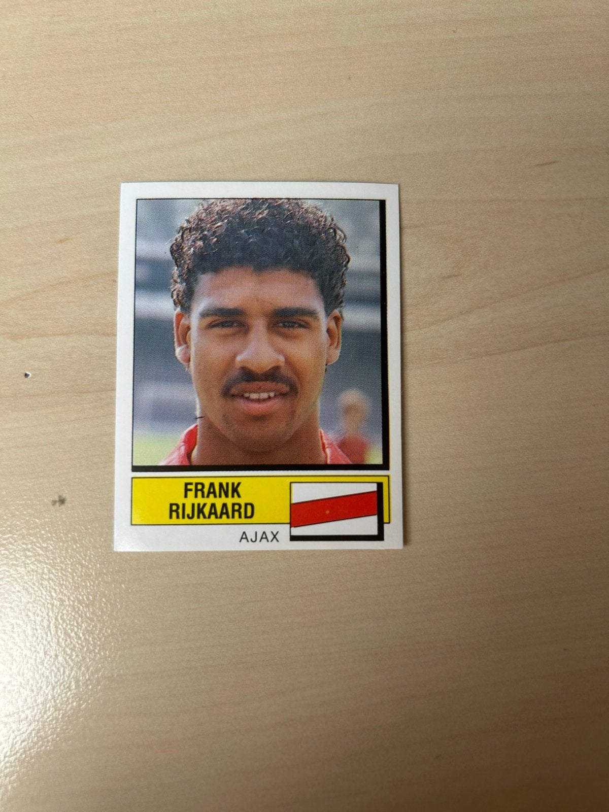 Frank Rijkaard Panini Voetbal 88 Spelerskaart Ajax, Verzamelen, Ophalen of Verzenden, Zo goed als nieuw, Ajax, Poster, Plaatje of Sticker