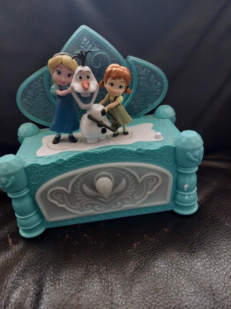 Frozen sieraden/ Muziekdoosje met Elsa, Anna en Olaf, Ophalen of Verzenden, Gebruikt, Meisje