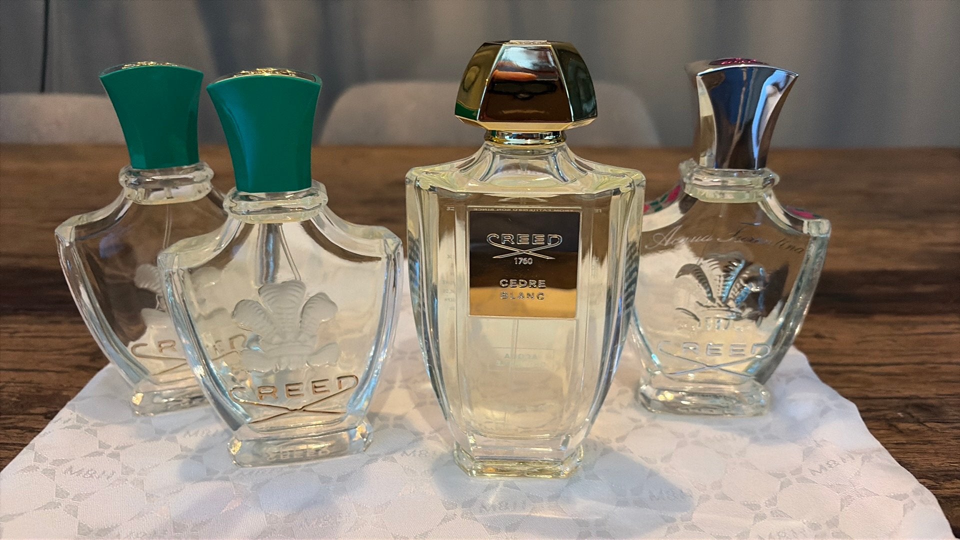 Creed Parfum 4 stuks 3 verschillende, Sieraden, Tassen en Uiterlijk, Uiterlijk | Parfum, Ophalen, Zo goed als nieuw