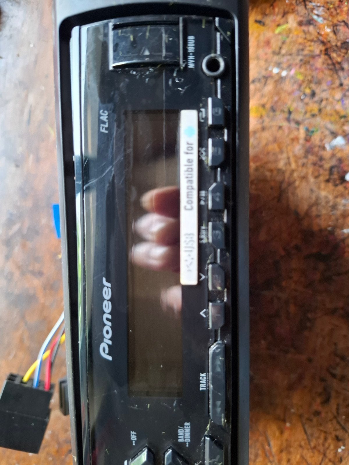 Pioneer MVH-190UB Autoradio met USB, Ophalen of Verzenden, Gebruikt