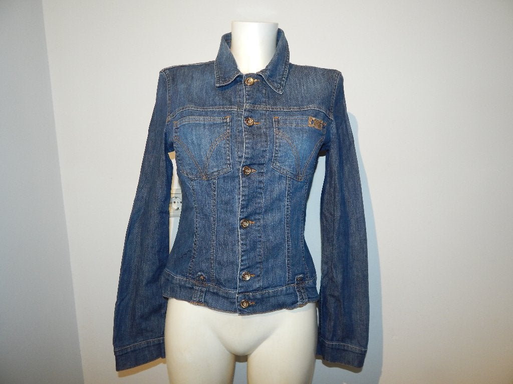 Dolce & Gabbana vintage jeans jasje gouden accenten It 46