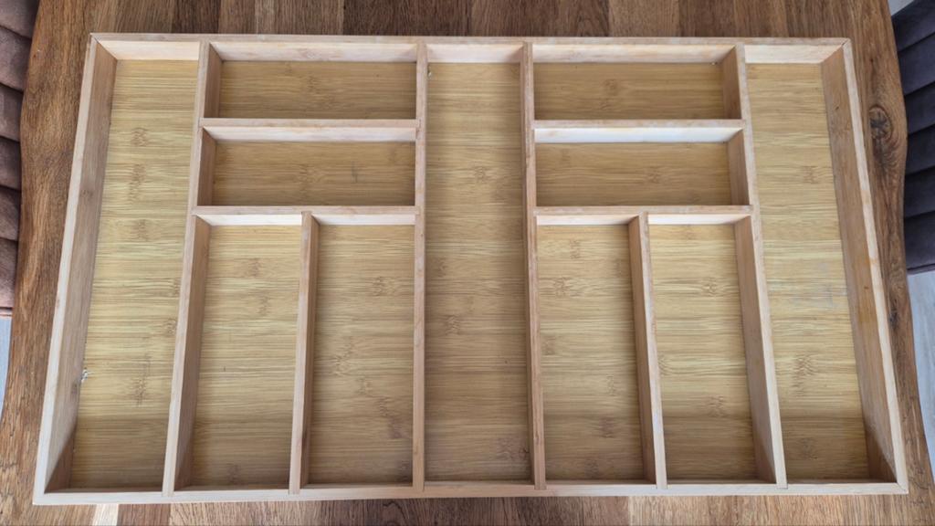 Bamboe bestekbak / lade-organizer, Huis en Inrichting, Ophalen, Hout, Bruin, Overige typen