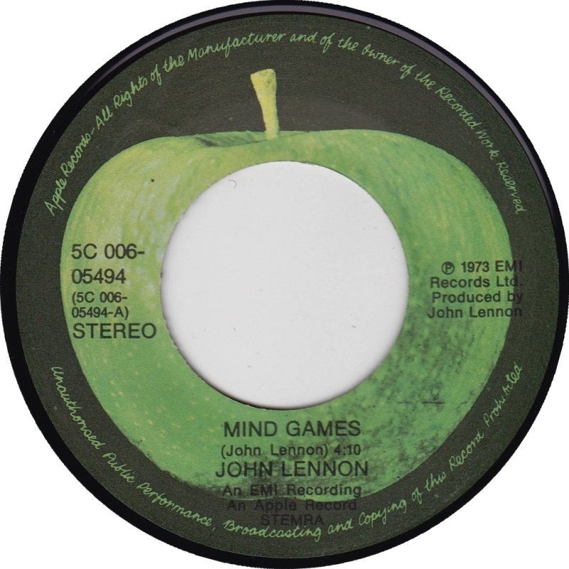 John Lennon -Mind Games -Meat City -1973 ook verzenden, Ophalen, Gebruikt, Pop