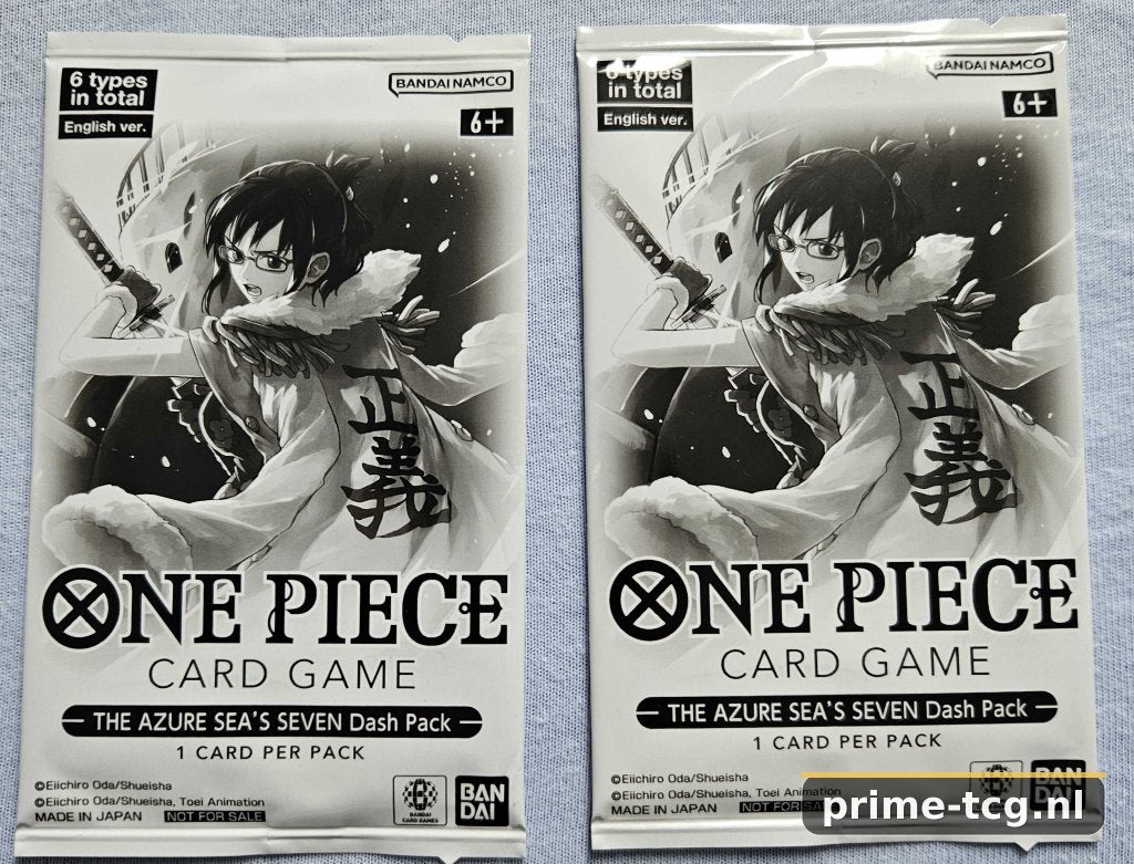 One Piece The Azure Sea's Seven Dash Pack (2 Packs), Ophalen, Nieuw, Booster, Foil