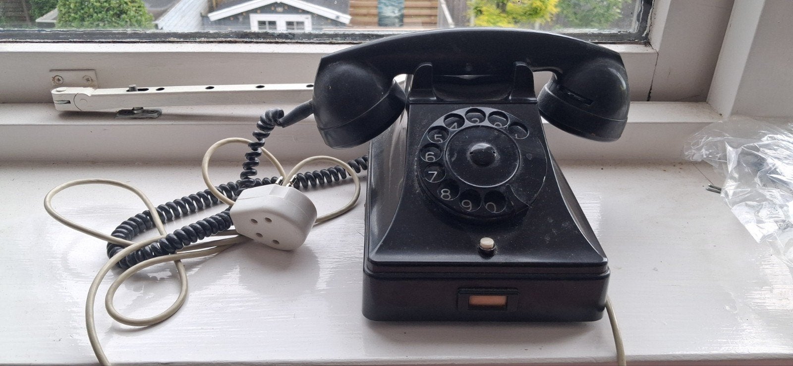 Oude PTT Draaitelefoon - Vintage Telefoon Zwart, Ophalen of Verzenden