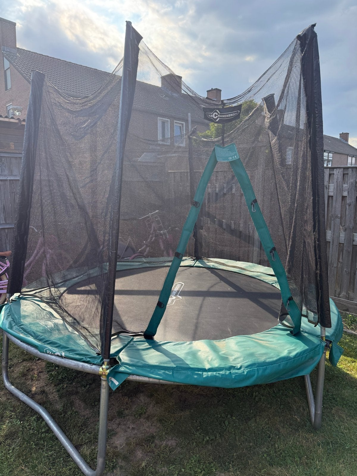 Trampoline inclusief veiligheidsnet, Ophalen, Gebruikt