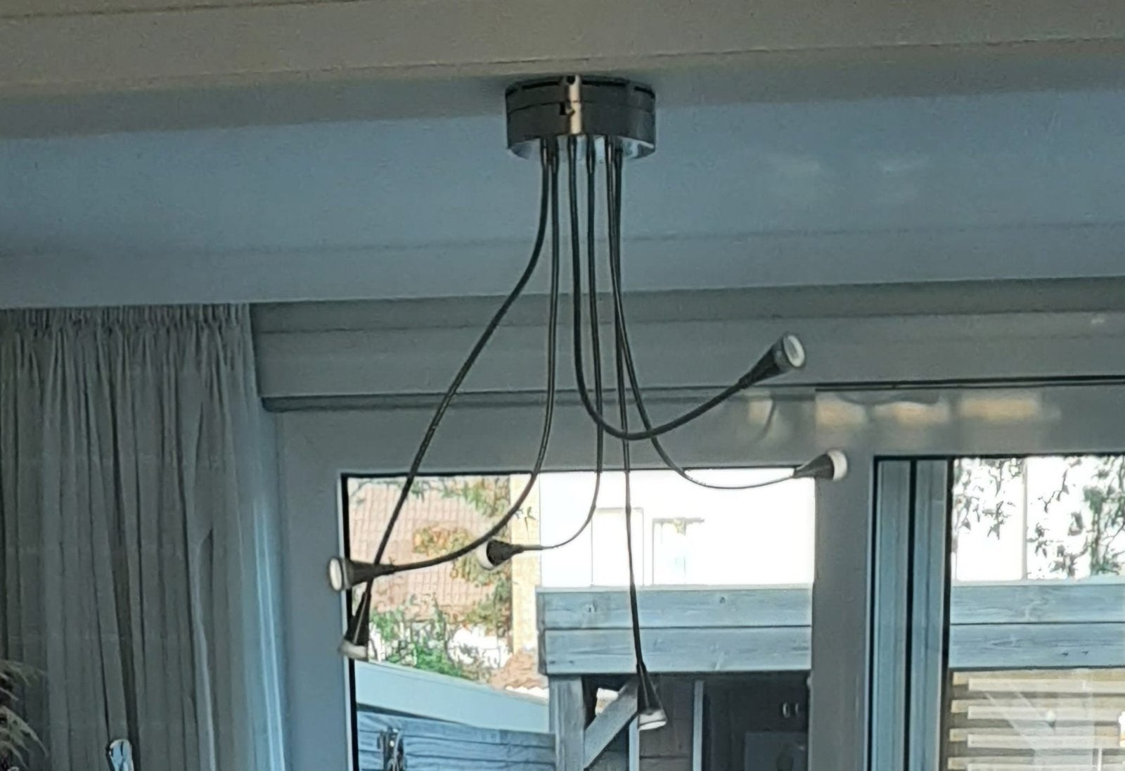 IKEA Tived plafon led lamp met 6 Verstelbare Armen, Overige fittingen, Ophalen of Verzenden, Sfeerlamp, IKEA