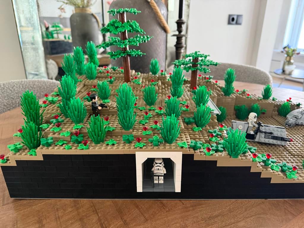 Lego Star Wars MOC met AT-ST (75417) en doos, Ophalen, Gebruikt, MOC (eigen creatie), Star Wars