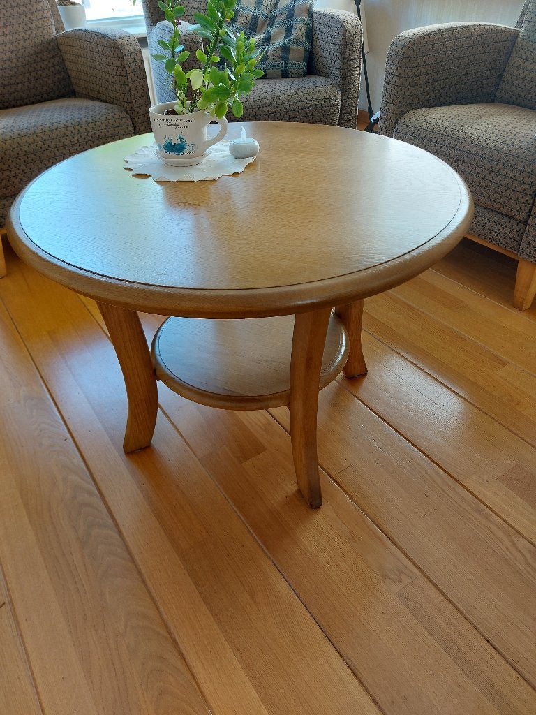 salontafel licht eiken, Ophalen, Gebruikt, 100 tot 150 cm, Klassiek