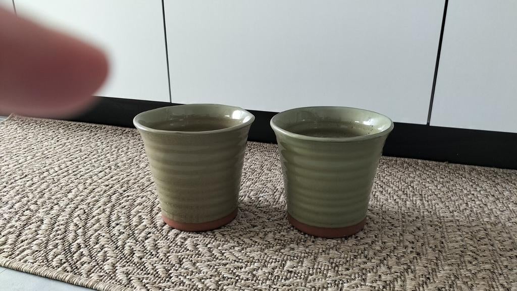 Vintage potten, Tuin en Terras, Bloempotten, Ophalen, Gebruikt, Rond, Binnen