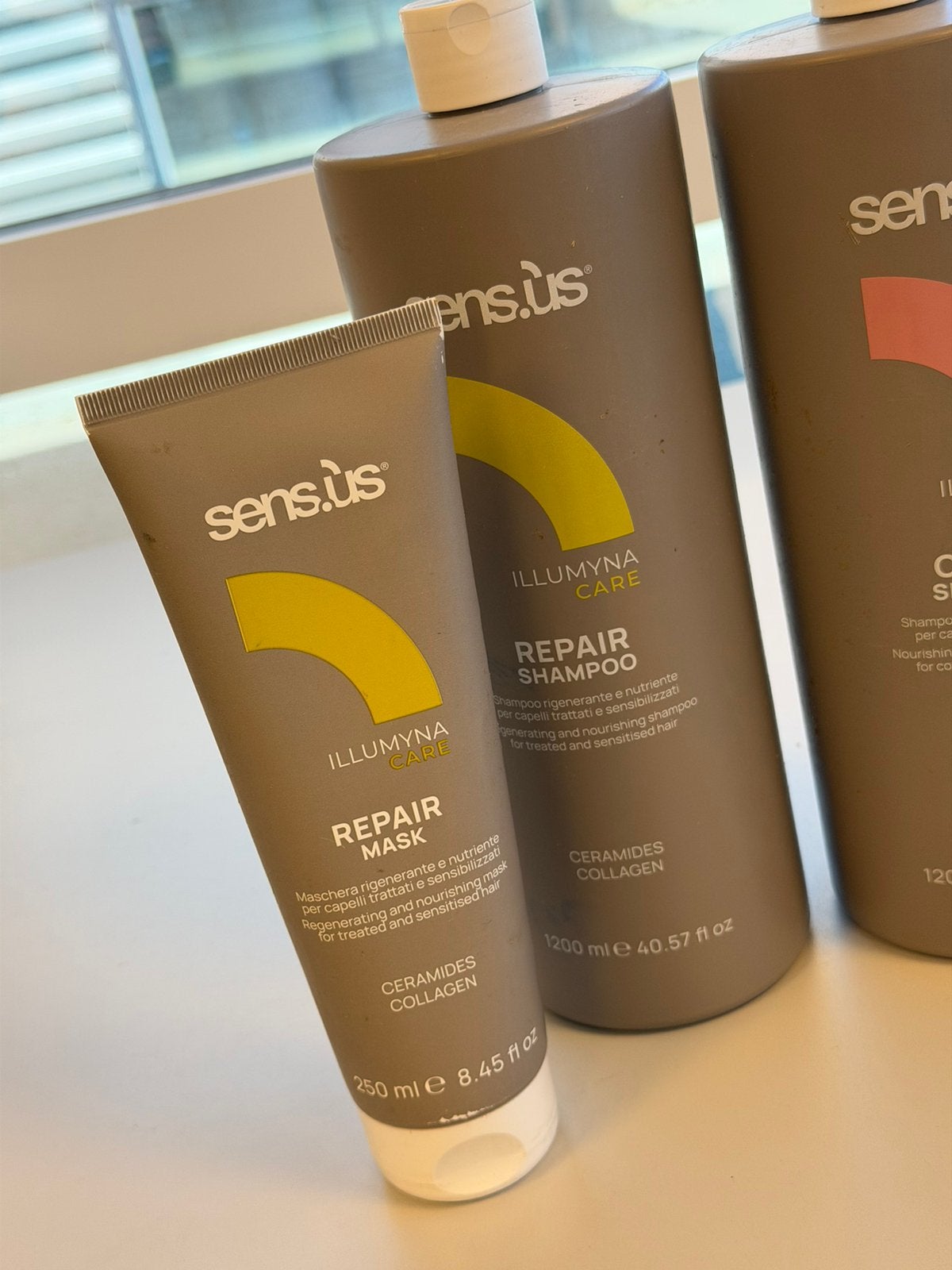 Sens-us Illumyna Care Shampoo & Masker 4 Partij repair color, Sieraden, Tassen en Uiterlijk, Uiterlijk | Haarverzorging, Nieuw