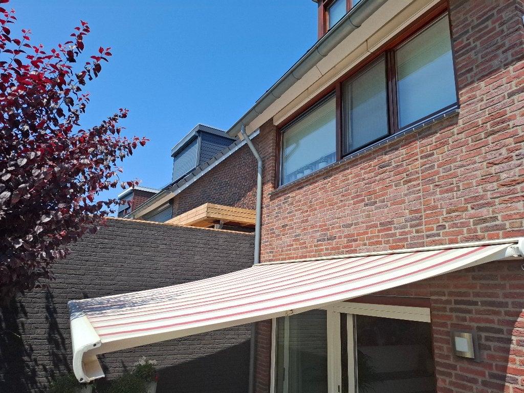Knikarm zonnescherm MADO, Gebruikt, Ophalen of Verzenden, 250 cm tot 450 cm, Knikarmscherm