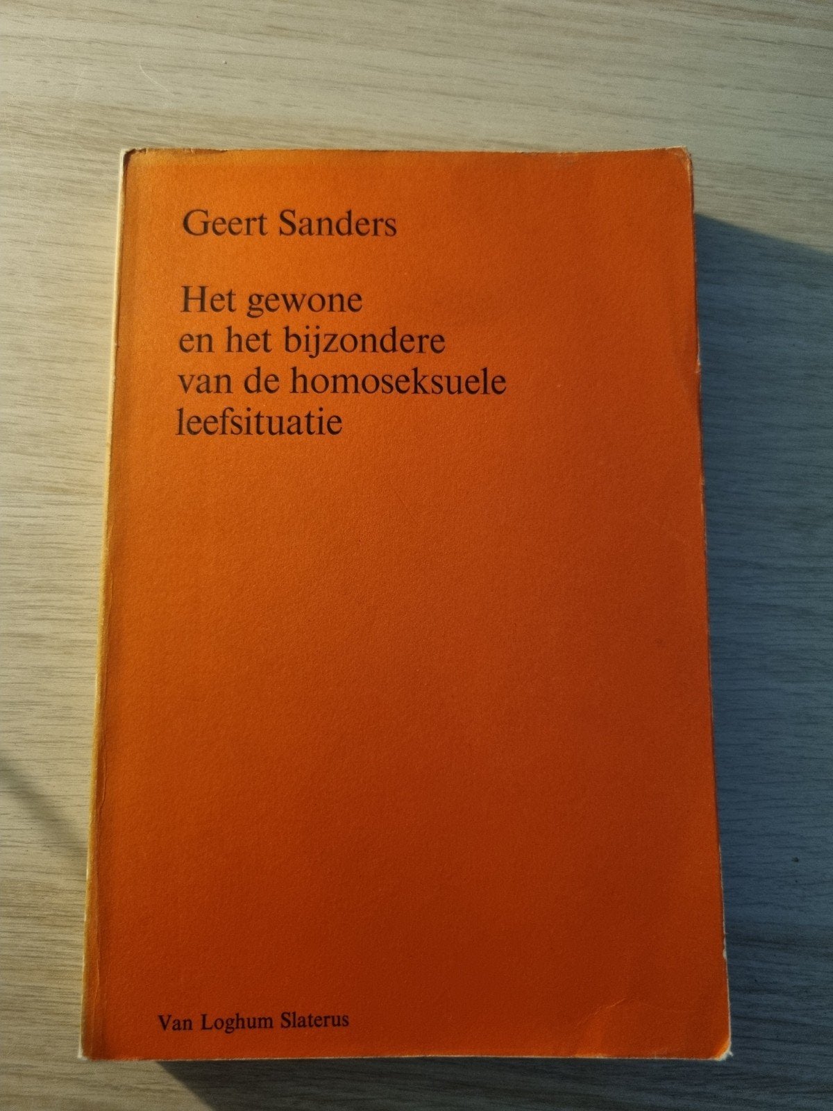 Het gewone en bijzondere van de homoseksuele leefsituatie, Ophalen of Verzenden, Gelezen, Geert Sanders, Nederland