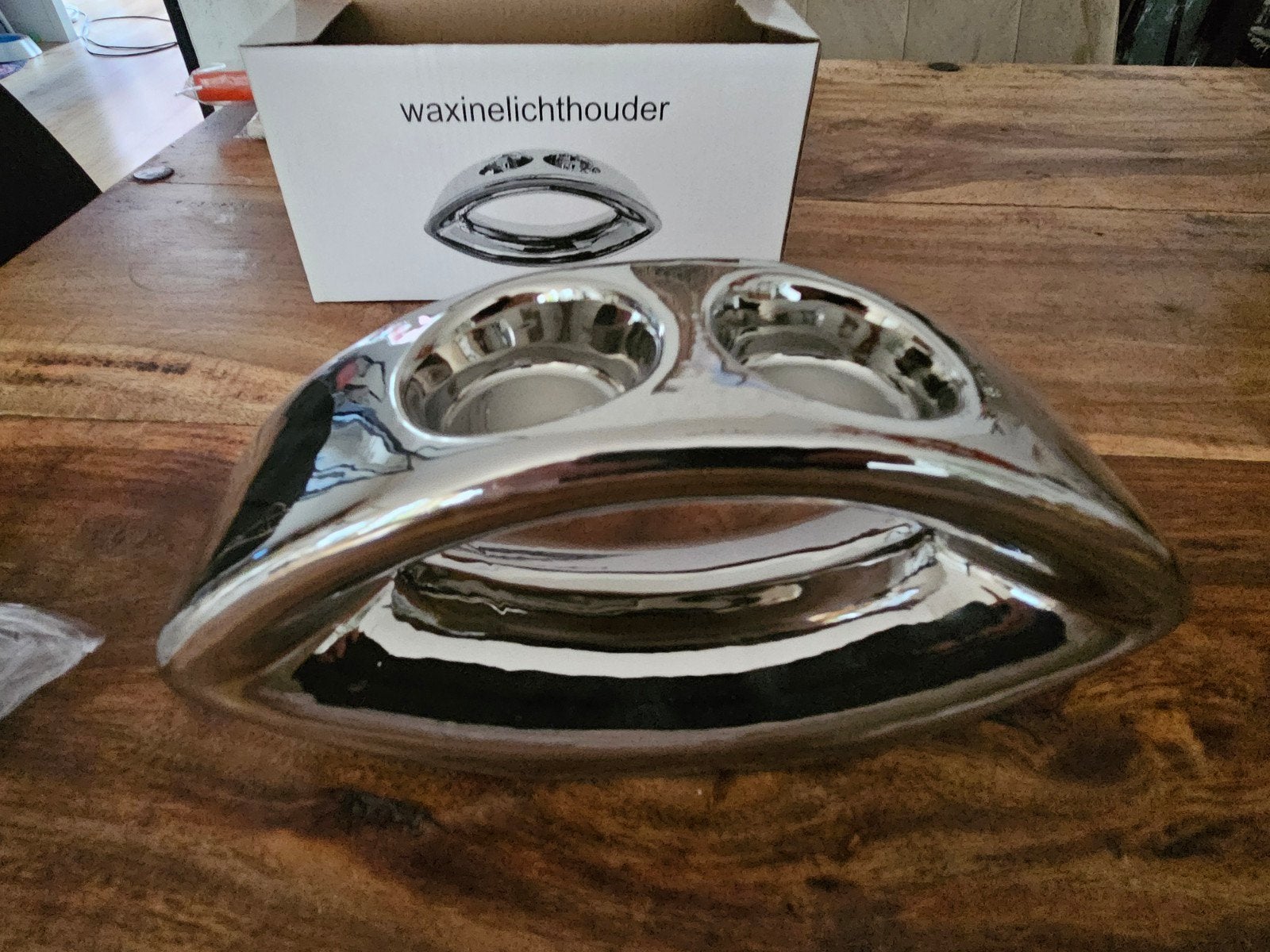 waxinelichtje houder, Waxinelichthouder, Nieuw, Ophalen of Verzenden, Zilver