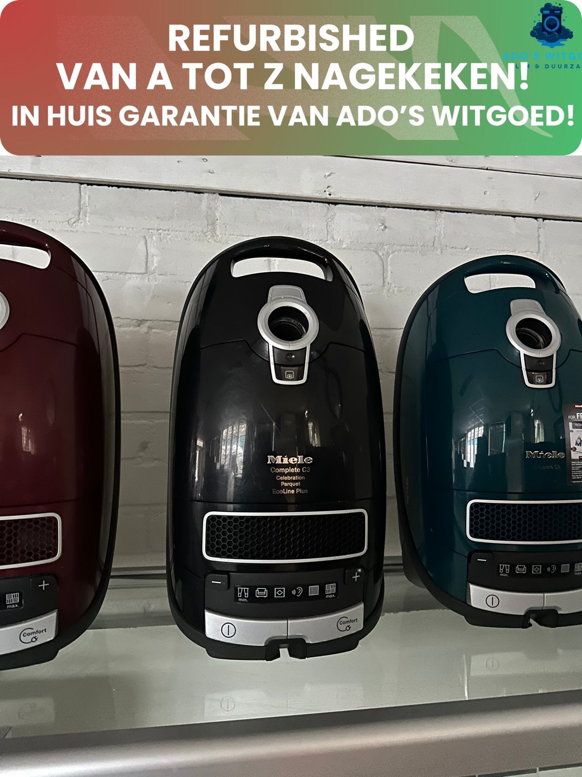 MIELE Complete C3 Celebration Parquet EcoLine Sledestofzuige, Stofzak, MIELE, Info@adoswitgoed.nl, Kamerlingh Onnestraat 8, Wijchen