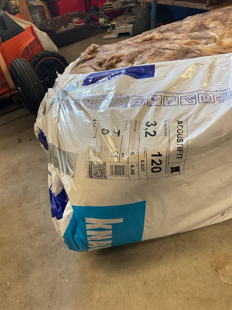 Knauf Acoustifit Glaswol Isolatie, Ophalen, Nieuw, Minder dan 5 m², Muurisolatie