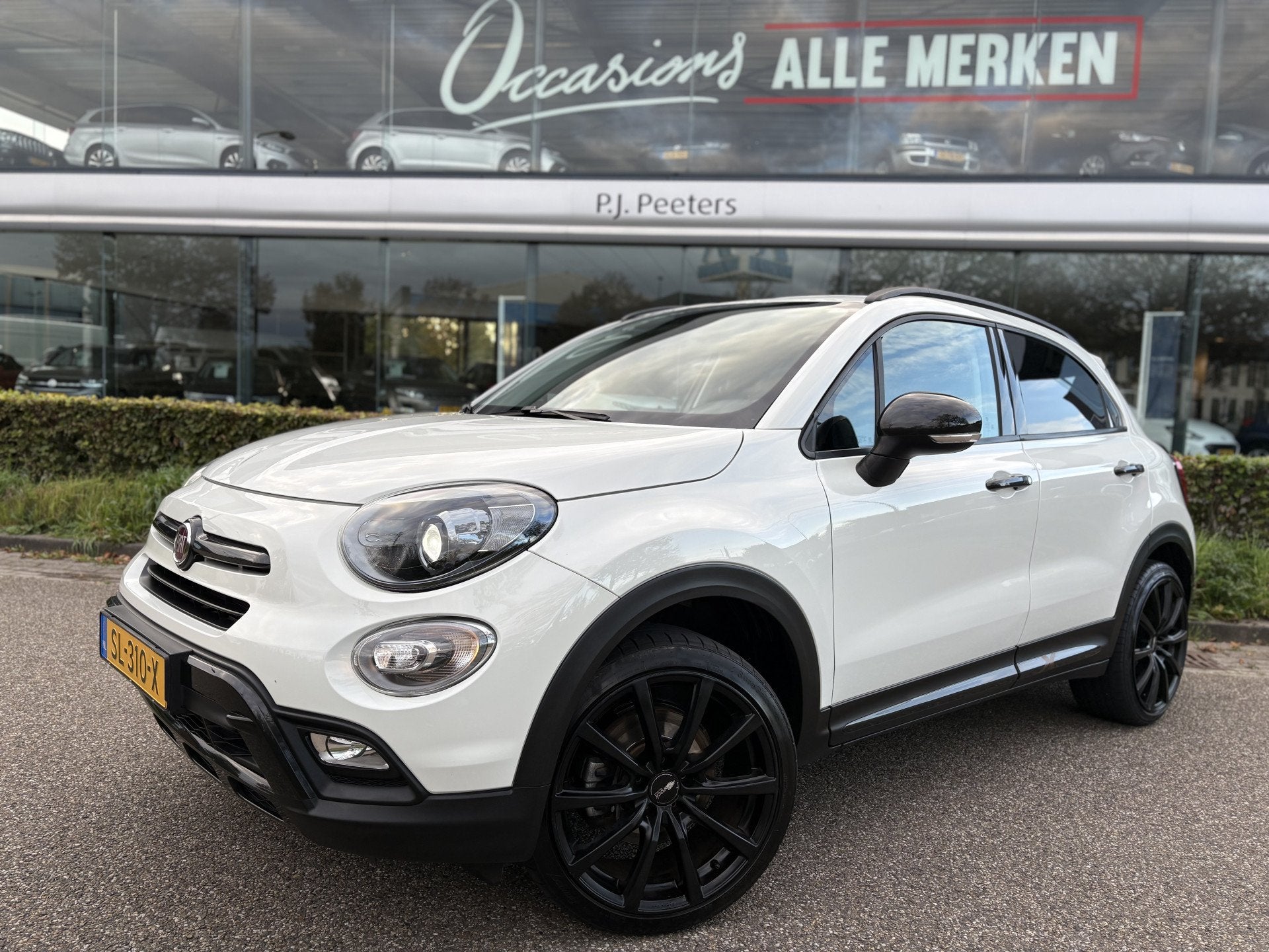 Fiat 500X Cross 1.4 Turbo MultiAir S-Design Cross Airco - Pa, Auto's, Gebruikt, 4 cilinders, 500X, Wit