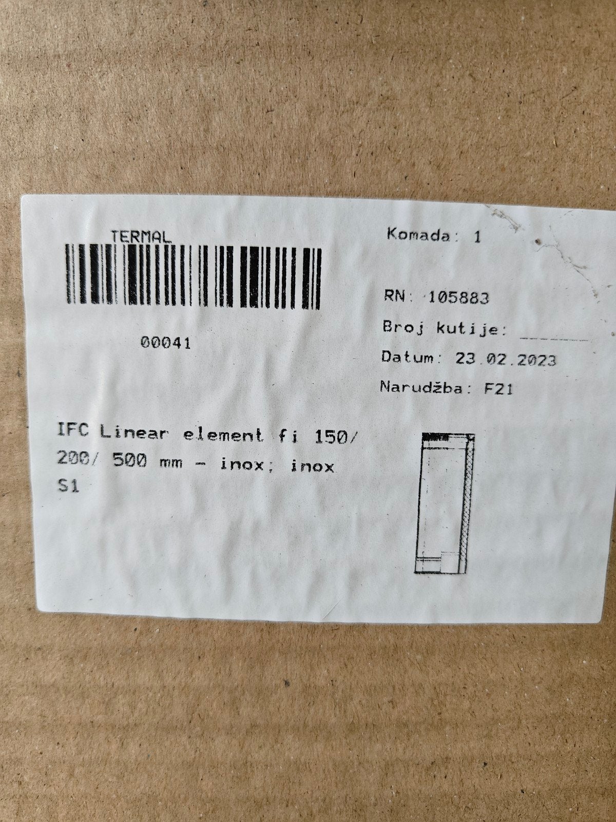 RVS dubbelwandige rookkanaal, Ophalen, 30 tot 80 cm, Overige typen, Nieuw