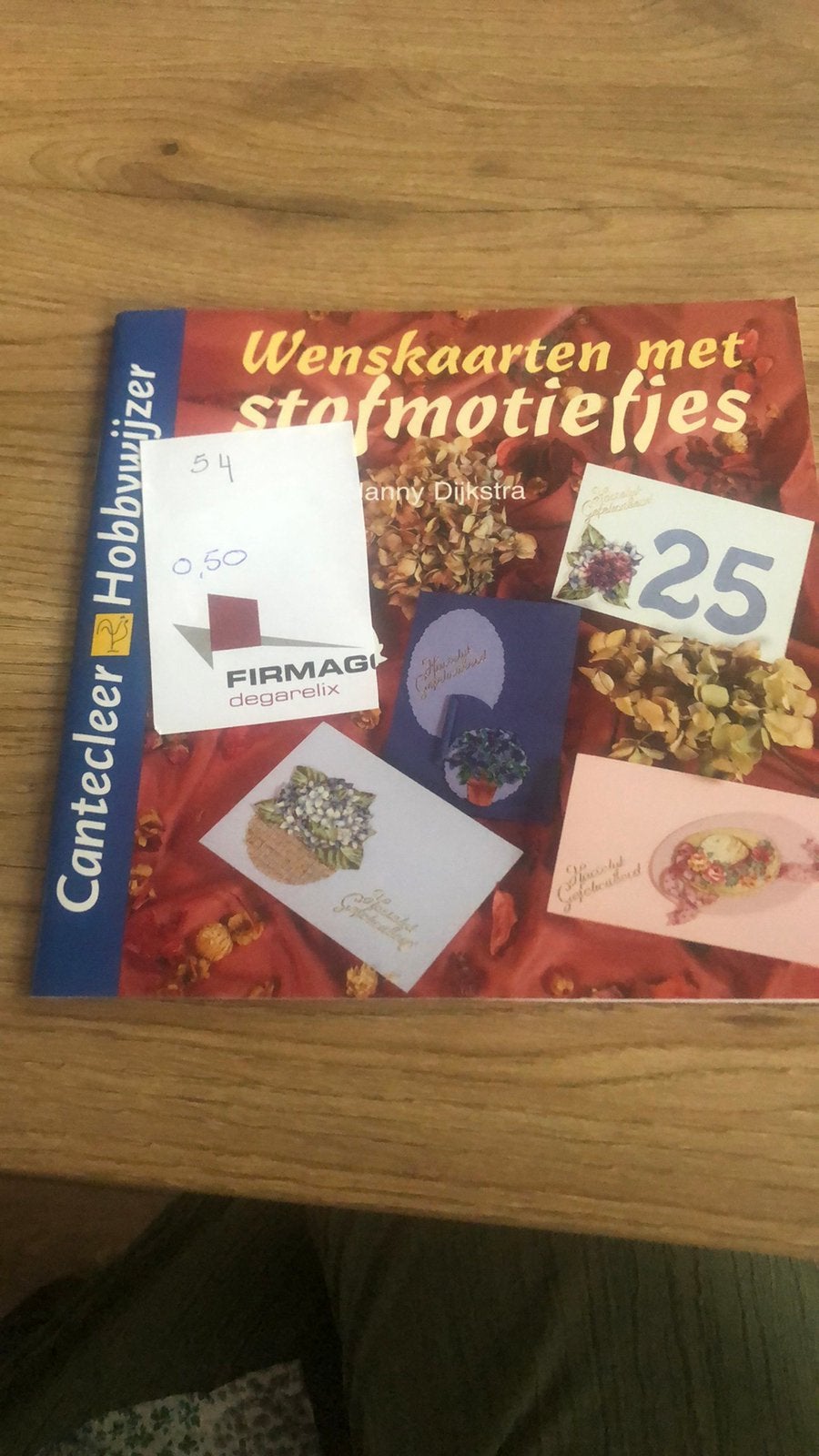 J. Dijkstra - Wenskaarten met stofmotiefjes, Ophalen of Verzenden, Zo goed als nieuw, J. Dijkstra