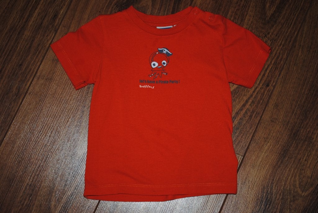Nieuwe oranje piraten t-shirt polo shirtje Baby MEXX maat 68, Mexx, Nieuw, Ophalen of Verzenden, Jongetje