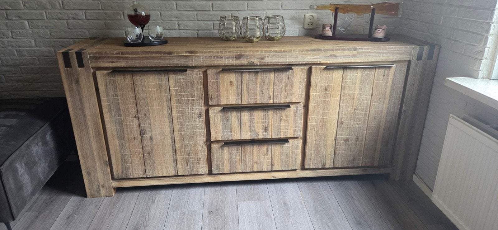 Bassano dressoir licht grey gekocht pronto wonen, Ophalen of Verzenden, Zo goed als nieuw, 25 tot 50 cm