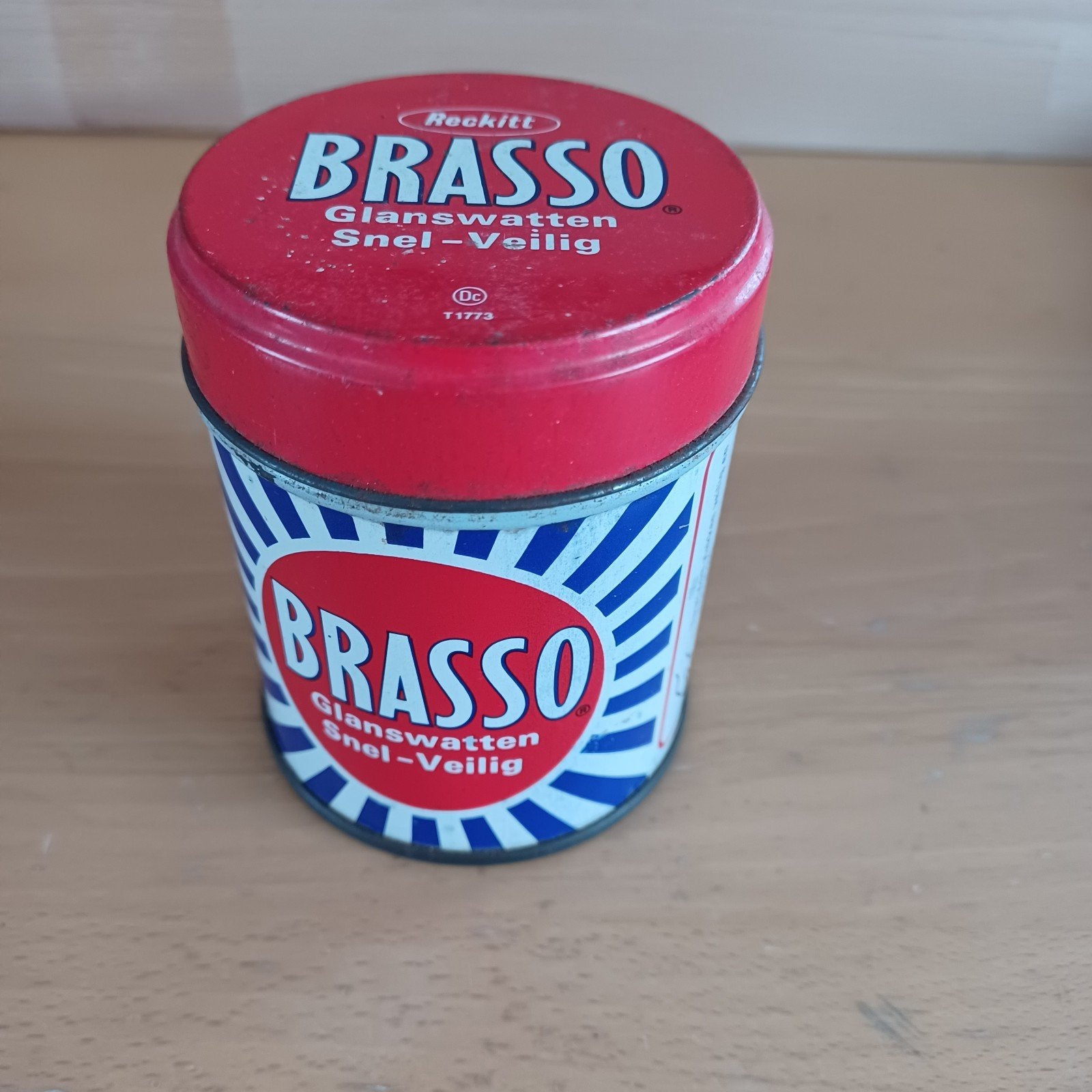 Vintage Brasso Glanswattenschijf Blik - Reckitt & Colman, Ophalen of Verzenden, Gebruikt, Overige