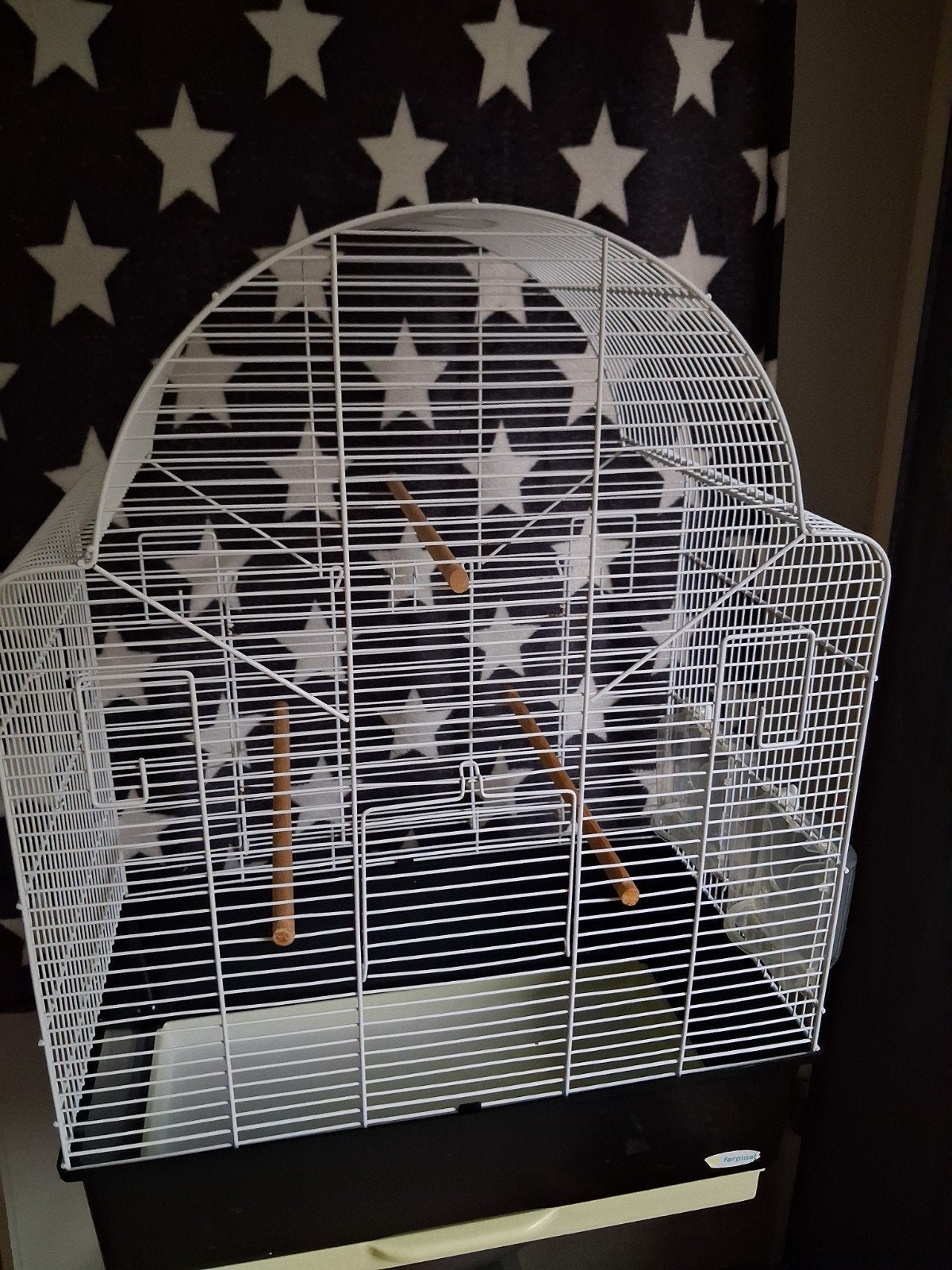 Vogelkooi ferplast in goede staat H 68XL 49X B 30 CM, Dieren en Toebehoren, Ophalen, Zo goed als nieuw, Metaal, Vogelkooi