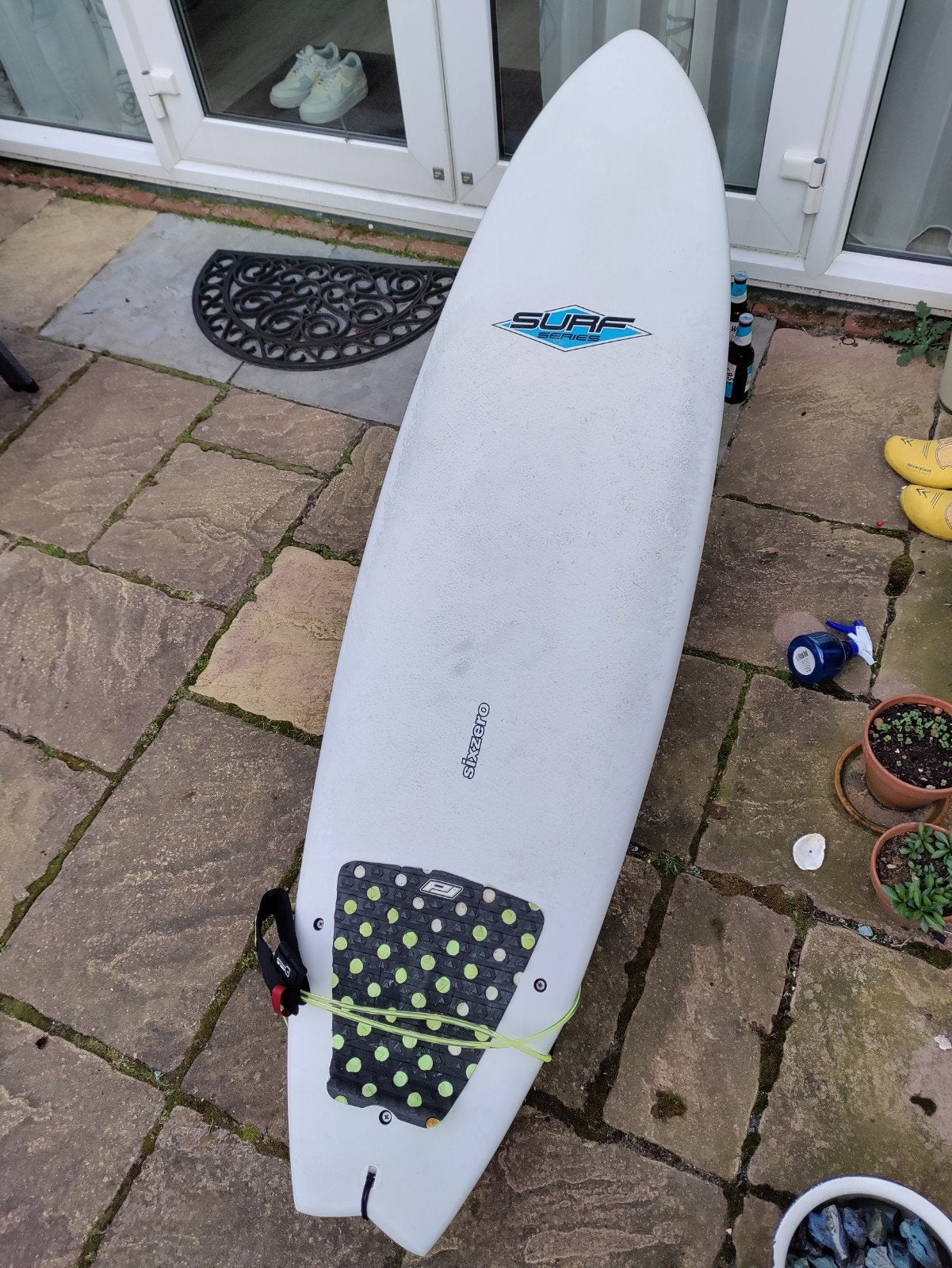 Fish surfboard 6.0 met draagtas, Finnen en leash, Watersport en Boten, Ophalen, Gebruikt, Fish, Met draagtas