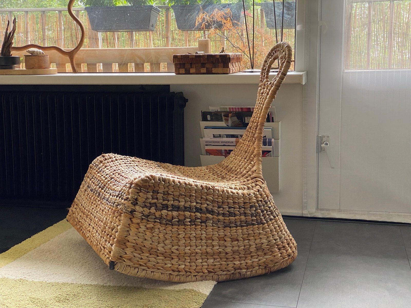 Ikea Gullholmen Schommelstoel 2002, Huis en Inrichting, Stoelen, Overige kleuren, Riet of Rotan, Ophalen of Verzenden, Zo goed als nieuw