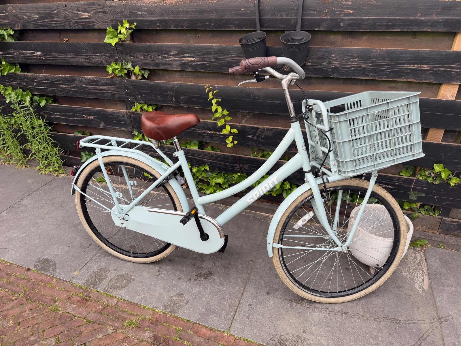 Spirit meisjesfiets met mand - Framehoogte 70 cm, Terugtraprem, Gebruikt, 56 cm of meer, Ophalen