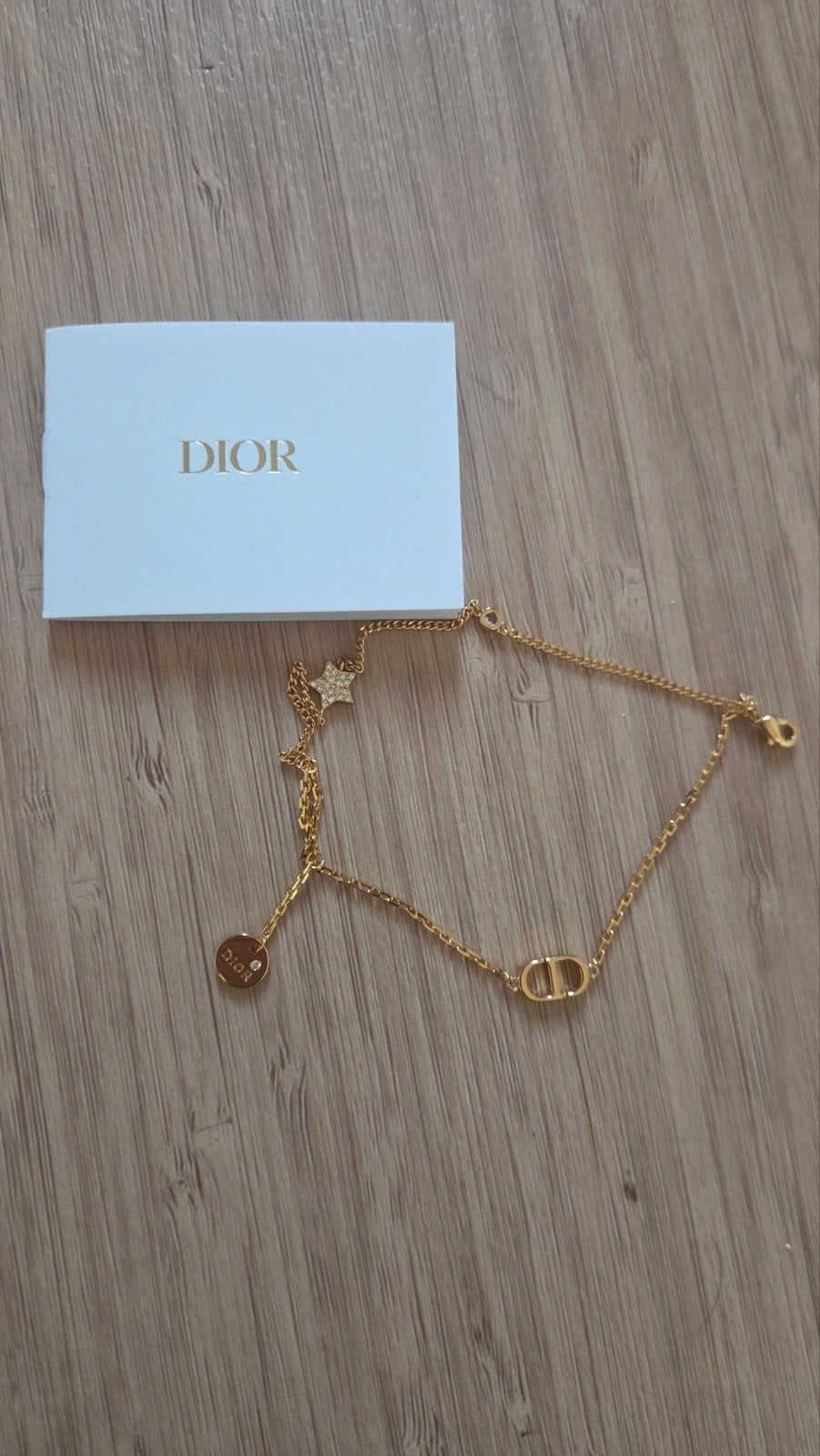 Dior Dubbele Petit CD-armband met kristallen, Sieraden, Tassen en Uiterlijk, Met kristal, Overige materialen, Verzenden, Zo goed als nieuw