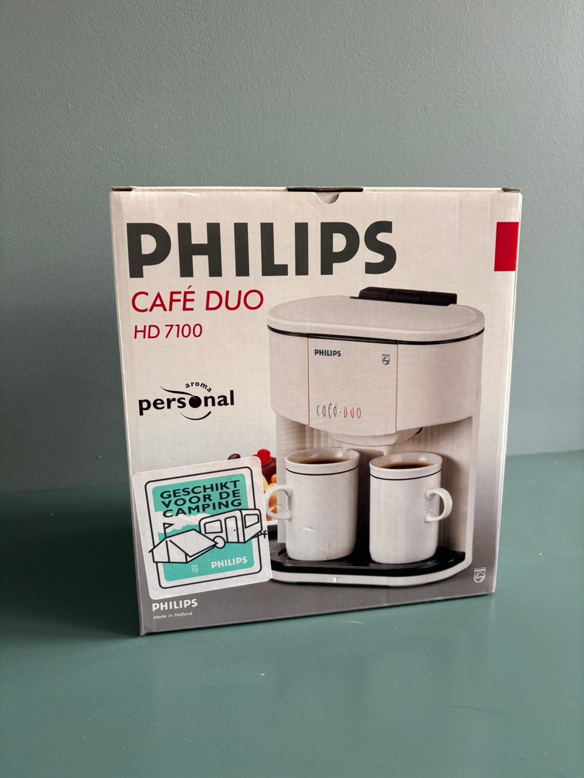 Vintage Philips Café Duo HD 7100 – nieuw in doos, Witgoed en Apparatuur, Ophalen, Gemalen koffie, 2 tot 4 kopjes, Koffiemachine