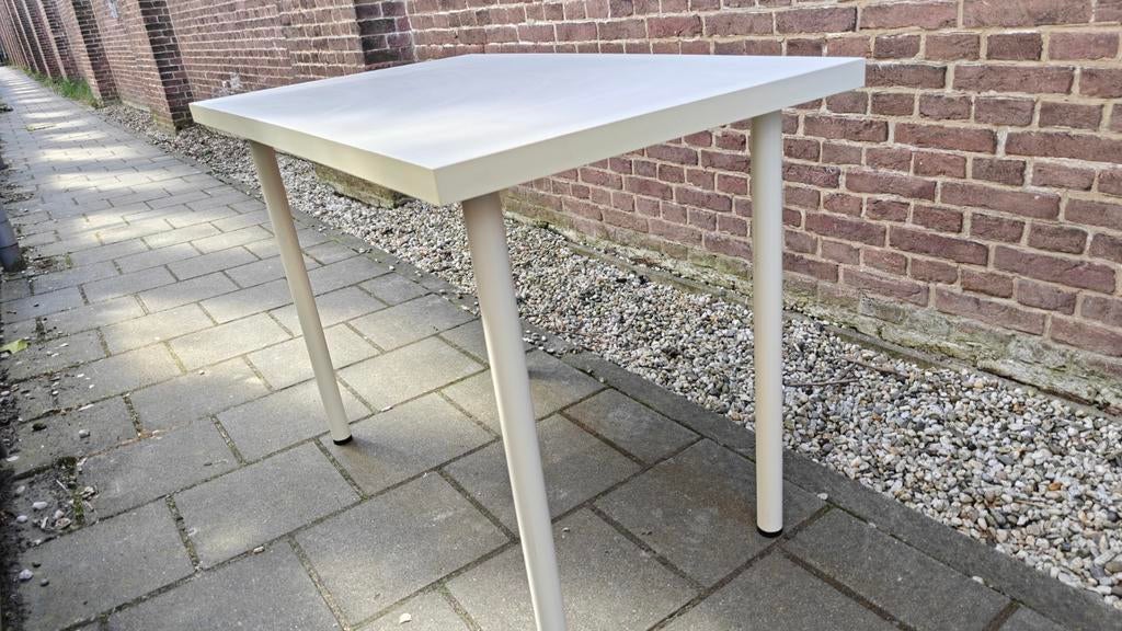 Ikea Vika Amon tafel met afneembare poten, Gebruikt, 100 tot 150 cm, Modern, Scandinavisch, Tot twee personen