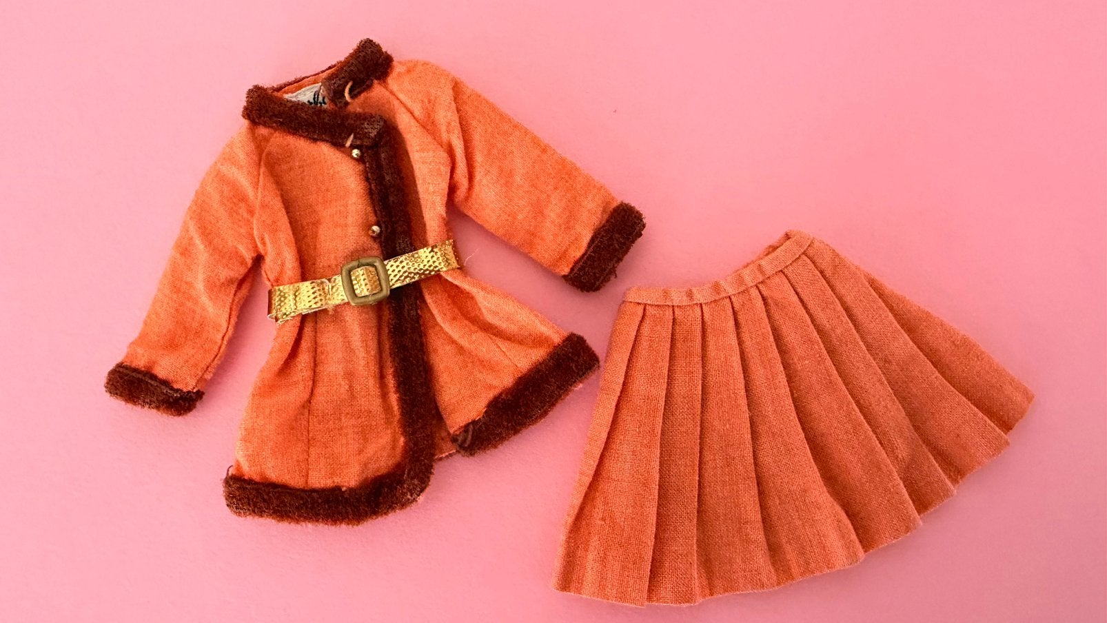 Vintage Barbie  Winter Wow #1486 outfit jaar 1969, Ophalen of Verzenden, Gebruikt, Kleertjes