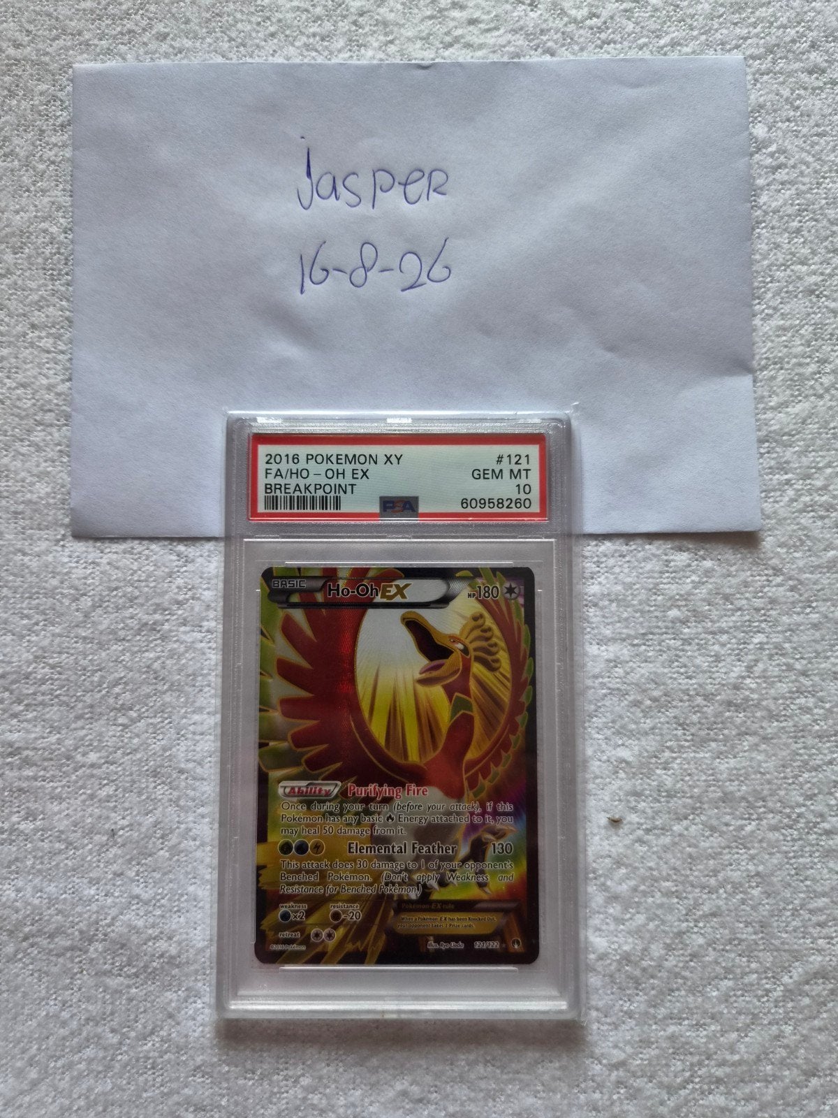 Ho-oh 121 PSA10 Breakthrough, Ophalen of Verzenden, Zo goed als nieuw