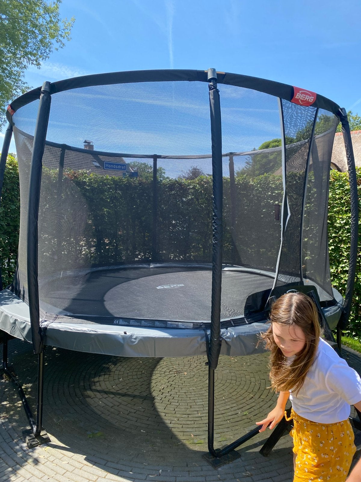 BERG Safety Net Deluxe voor trampoline 380 cm, Ophalen, Zo goed als nieuw