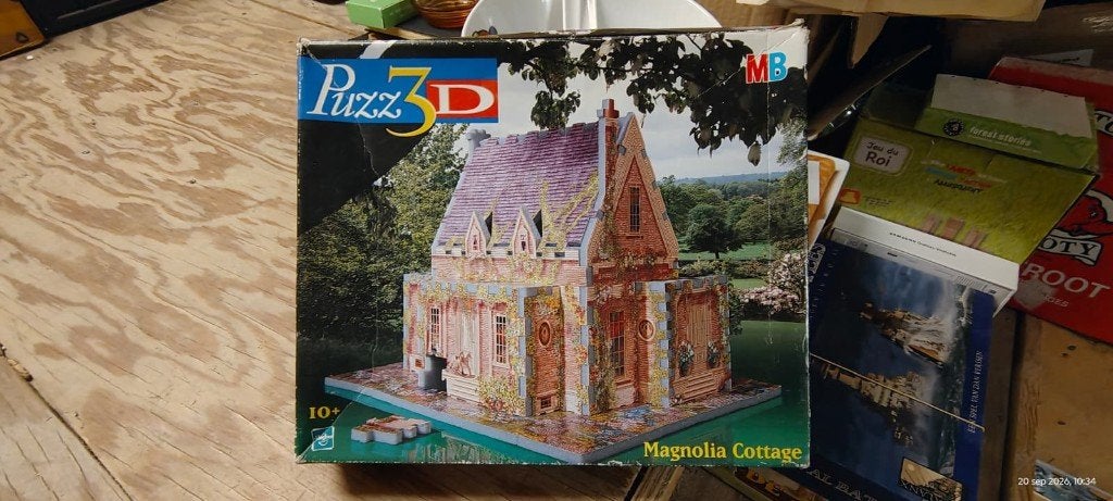 3d Magnolia cottage, Ophalen of Verzenden, 500 t/m 1500 stukjes, Gebruikt, Rubik's of 3D-puzzel