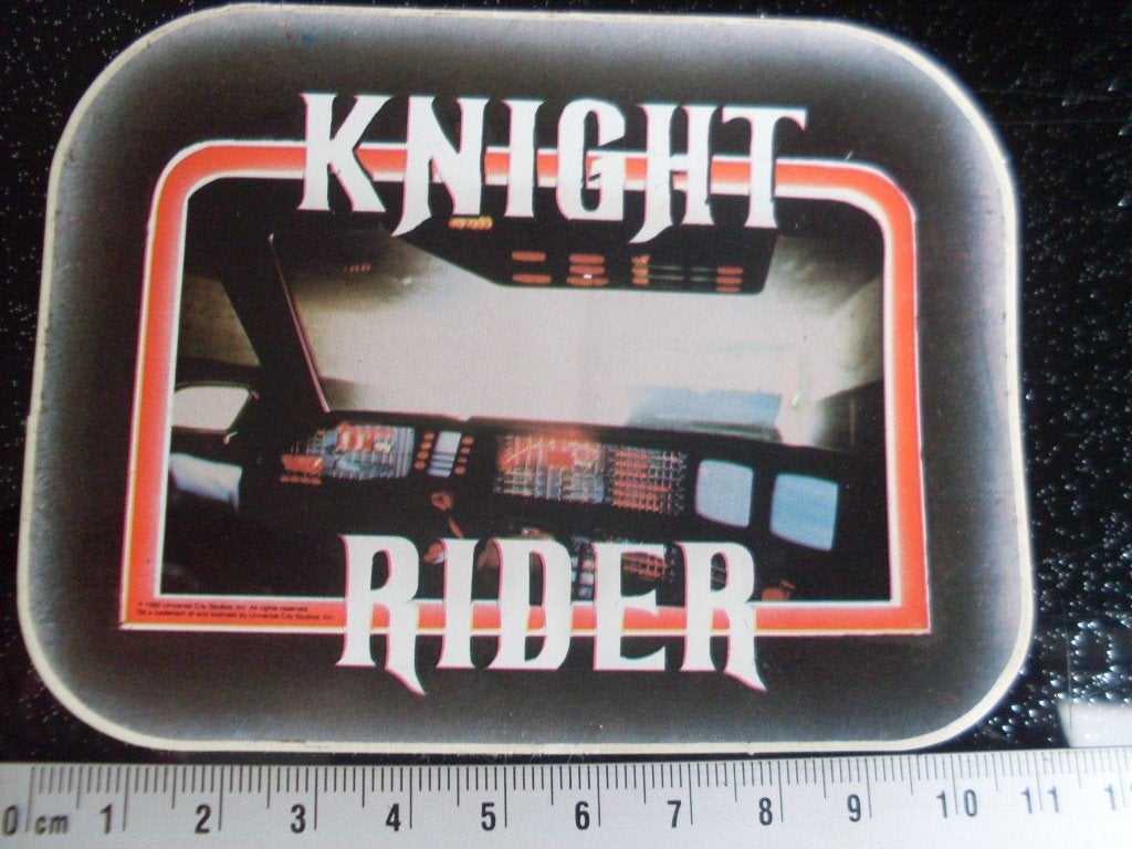 sticker knight rider kitt auto car vintage David Hasselhoff, Verzenden, Zo goed als nieuw, Auto of Motor