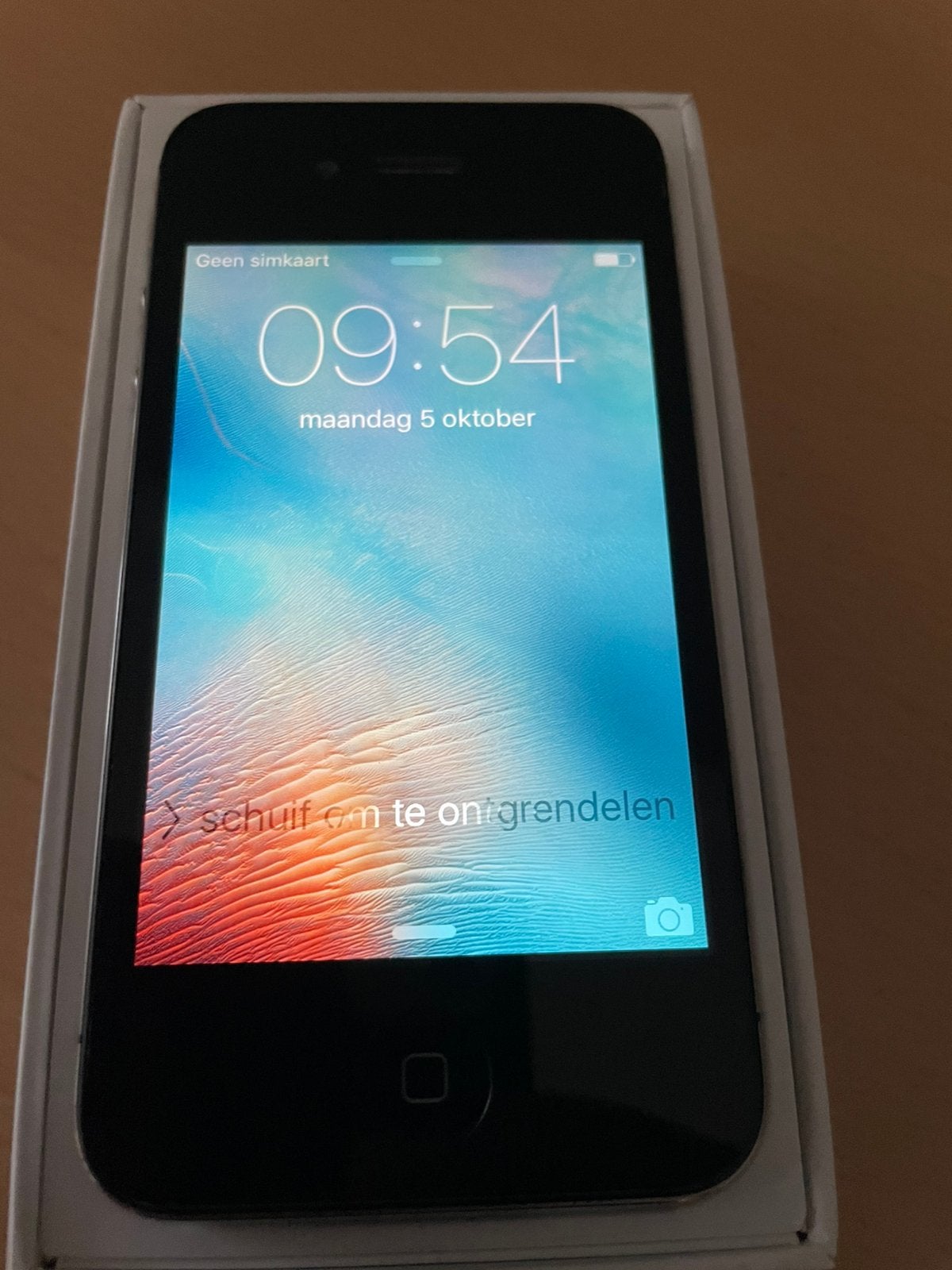 Apple iPhone 4S 32GB zwart krasvrij met doos en kabel, Telecommunicatie, Zwart, 32 GB, Ophalen of Verzenden, Zo goed als nieuw