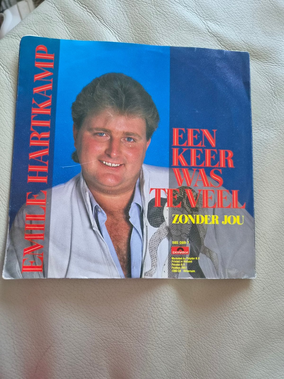 Emile Hartkamp Een keer was te veel  / zonder jou, Ophalen of Verzenden, Gebruikt, 7 inch, Nederlandstalig