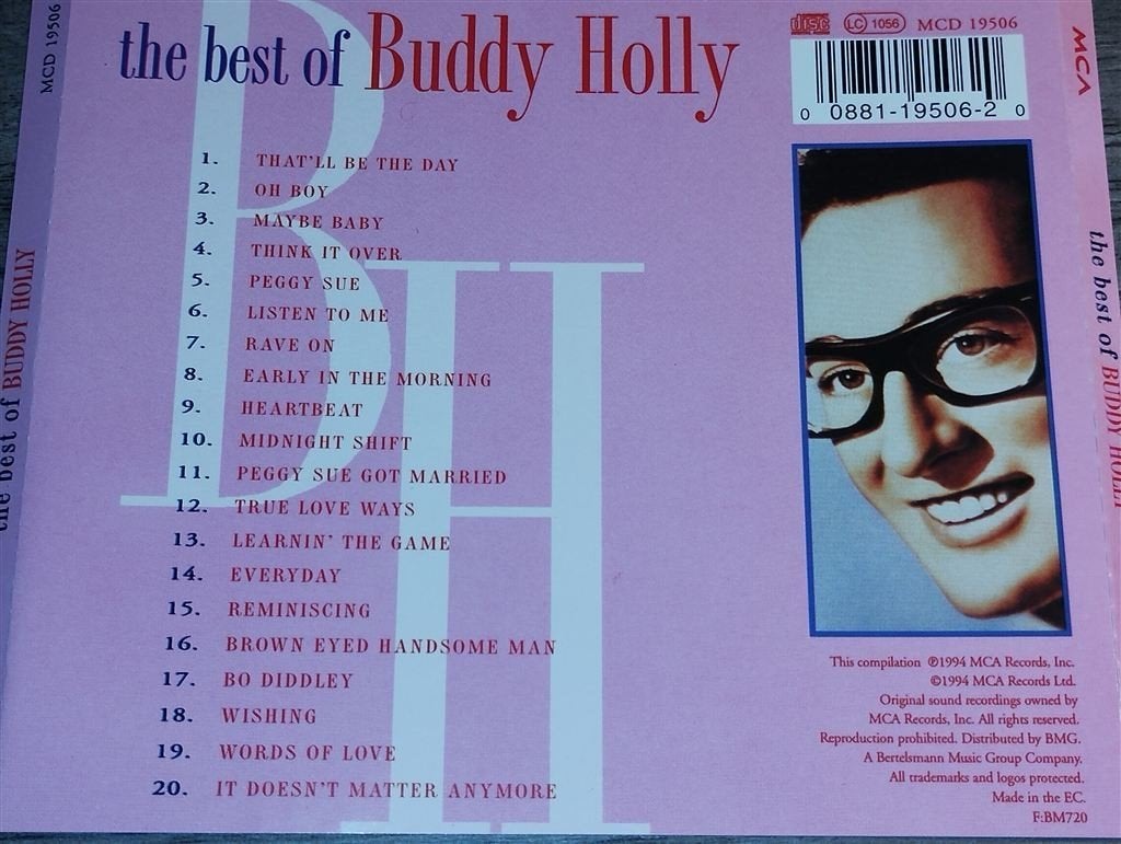 Buddy Holly ‎- The Best Of, Ophalen of Verzenden, Zo goed als nieuw, Poprock
