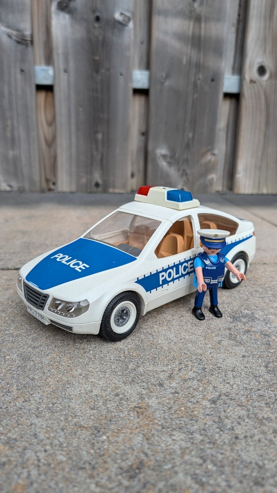 Playmobil Politieauto met Agent - Gebruikte Staat, Ophalen, Gebruikt, Complete set, Voertuig