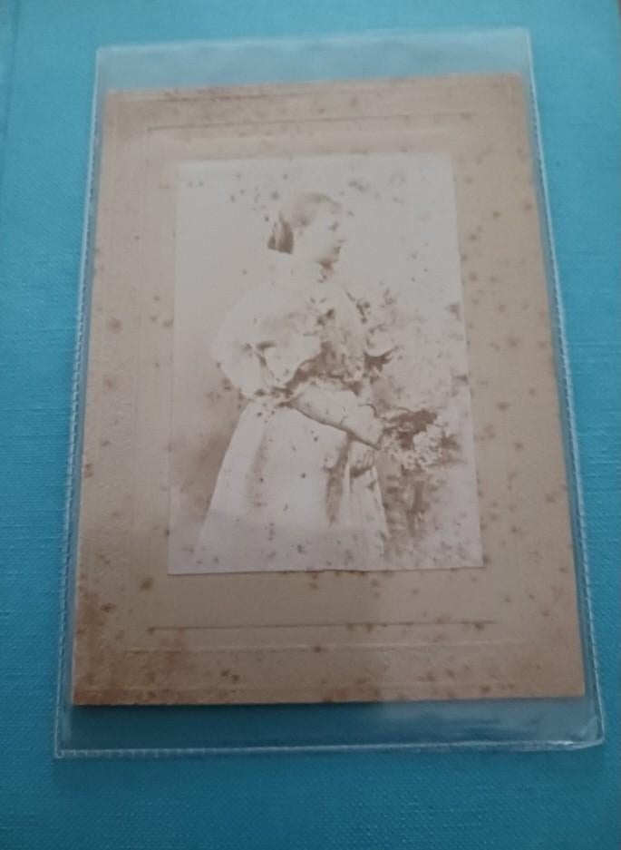 Cdv 1898 koningin Wilhelmina, Verzamelen, Foto's en Prenten, Gebruikt, Verzenden, Foto, Voor 1940