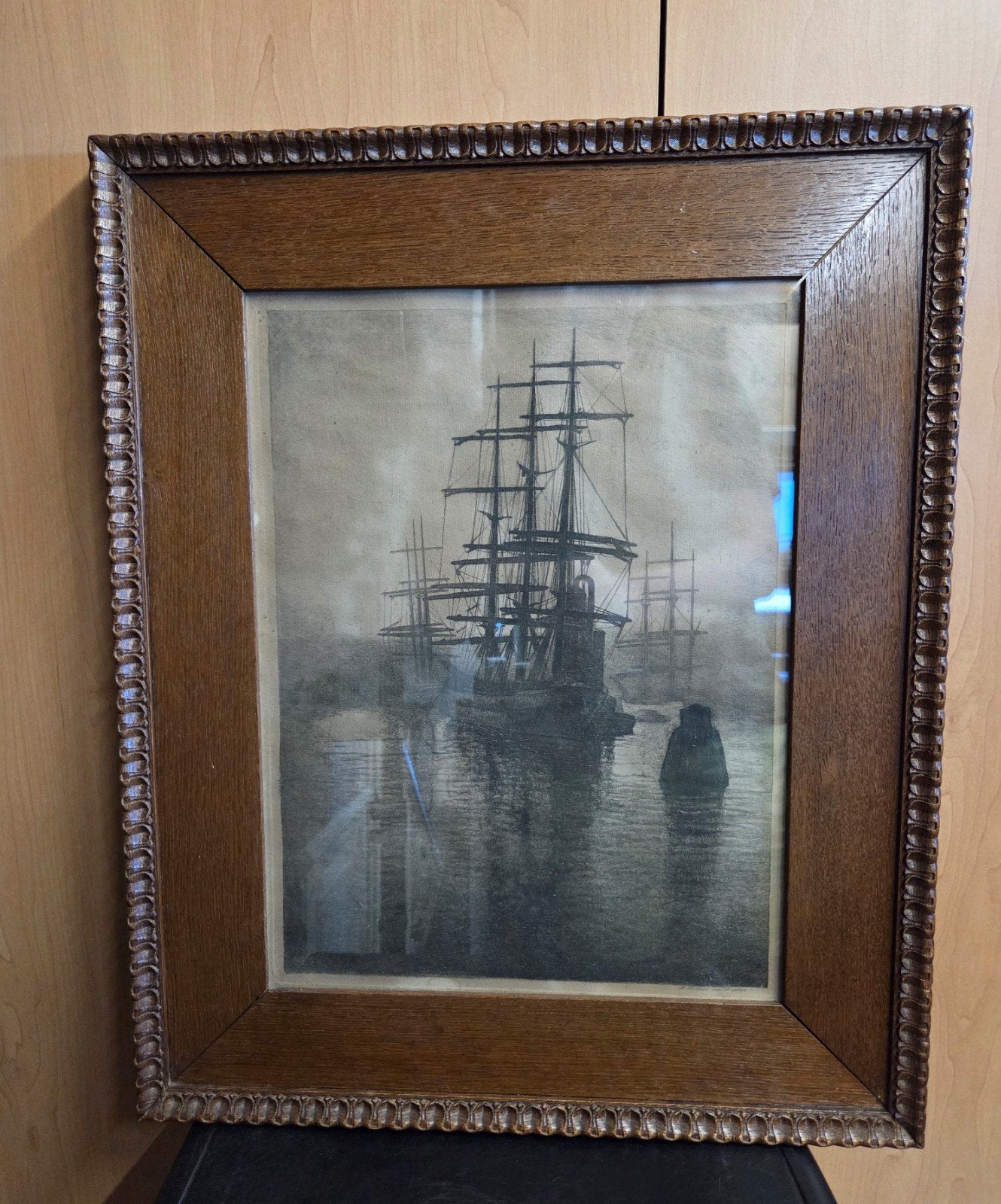 Antoon Derkzen van Angeren Bark bij nacht schip zijlschip, Verzenden
