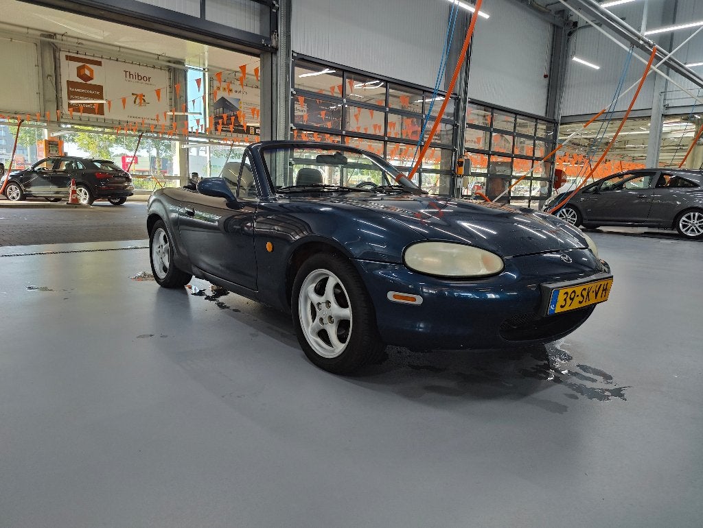 Mazda MX-5 1.6 I 1998 Blauw, Auto's, Mazda, Particulier, MX-5, ABS, Airbags, Centrale vergrendeling, Elektrische buitenspiegels