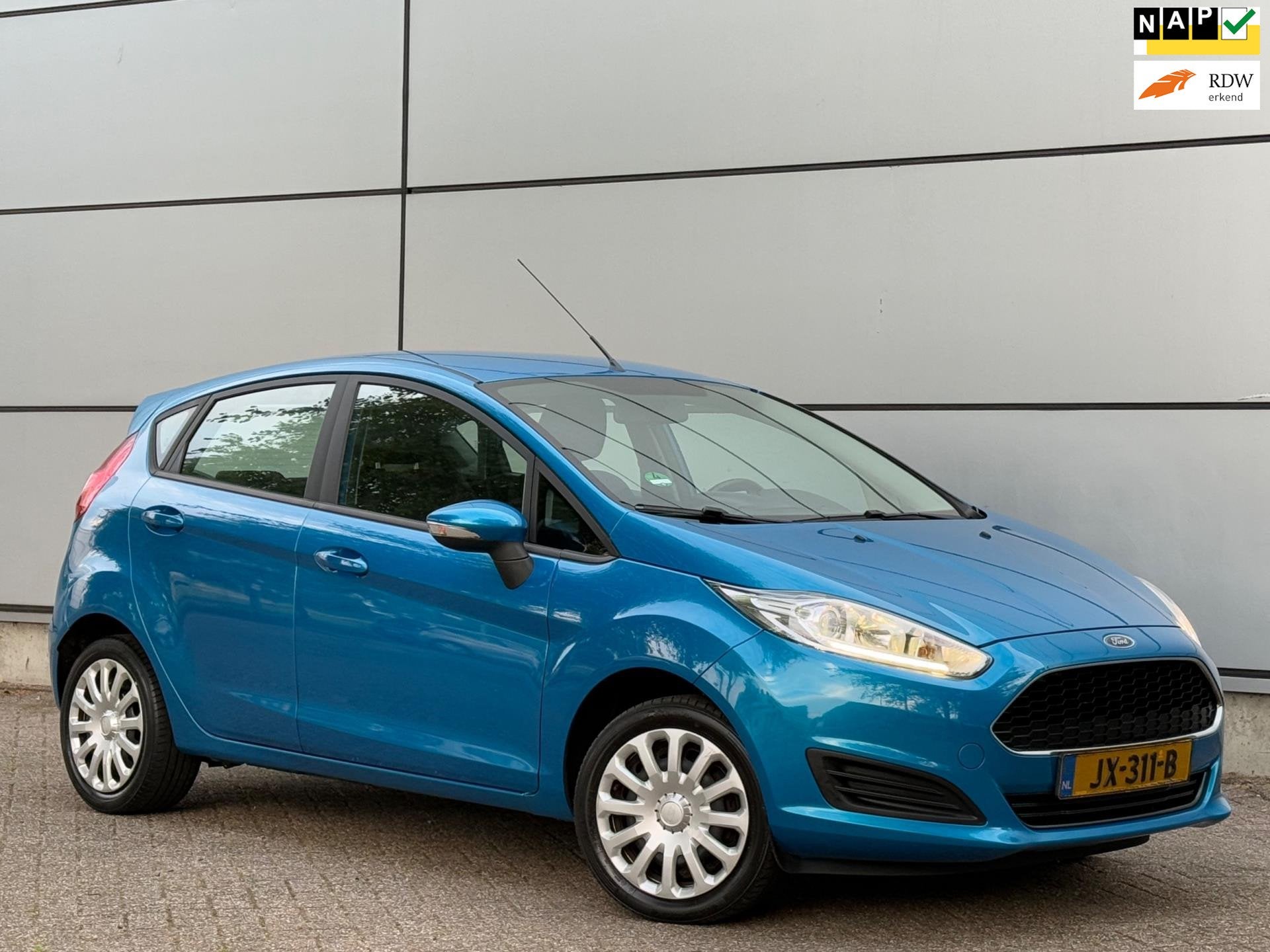 Ford Fiesta 1.0 Style 2e Eignr |Xenon |Led |Navi |Airco |Stu, Auto's, Euro 6, 525 kg, Blauw, 23 km/l