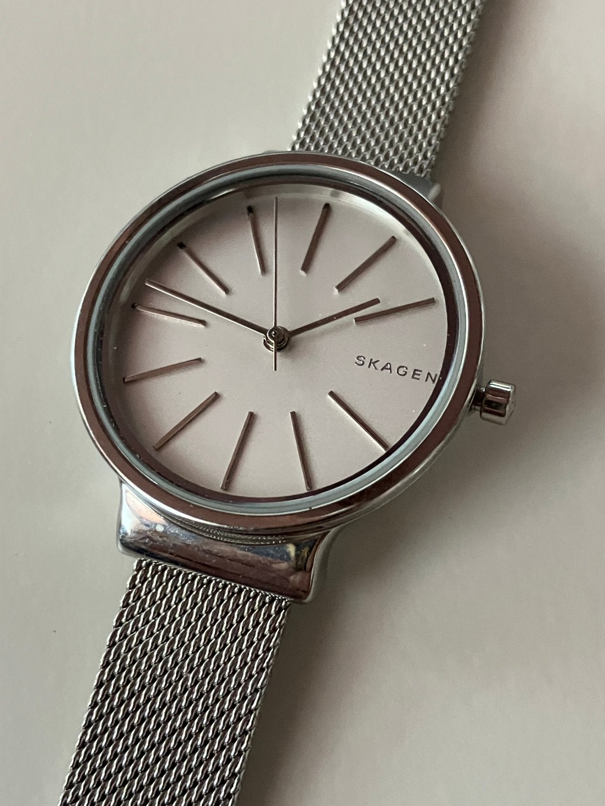 Skagen SKW2478 Ancher dameshorloge - nieuwe batterij, Overige merken, Staal, Staal, Polshorloge