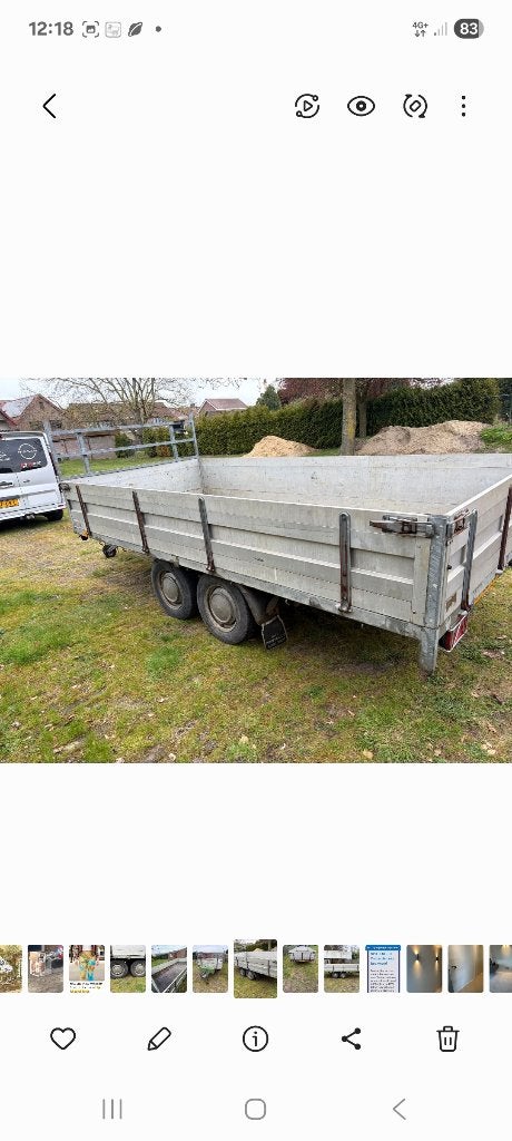 Aanhangwagen, Ophalen, Gebruikt
